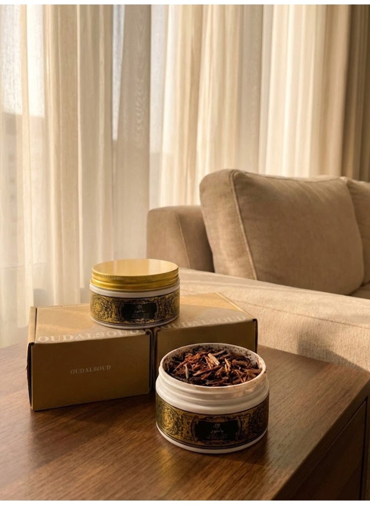 أود أل سعود بخور عود وخشب الصندل 80 جرام، علبة هدايا، عطر يدوم طويلاً، مثالي للصلاة والعبادة والاحتفالات - Image 4